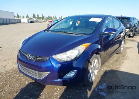 2013 Hyundai Elantra Limited from USA, damaged, VIN 5NPDH4AE4DH253827
